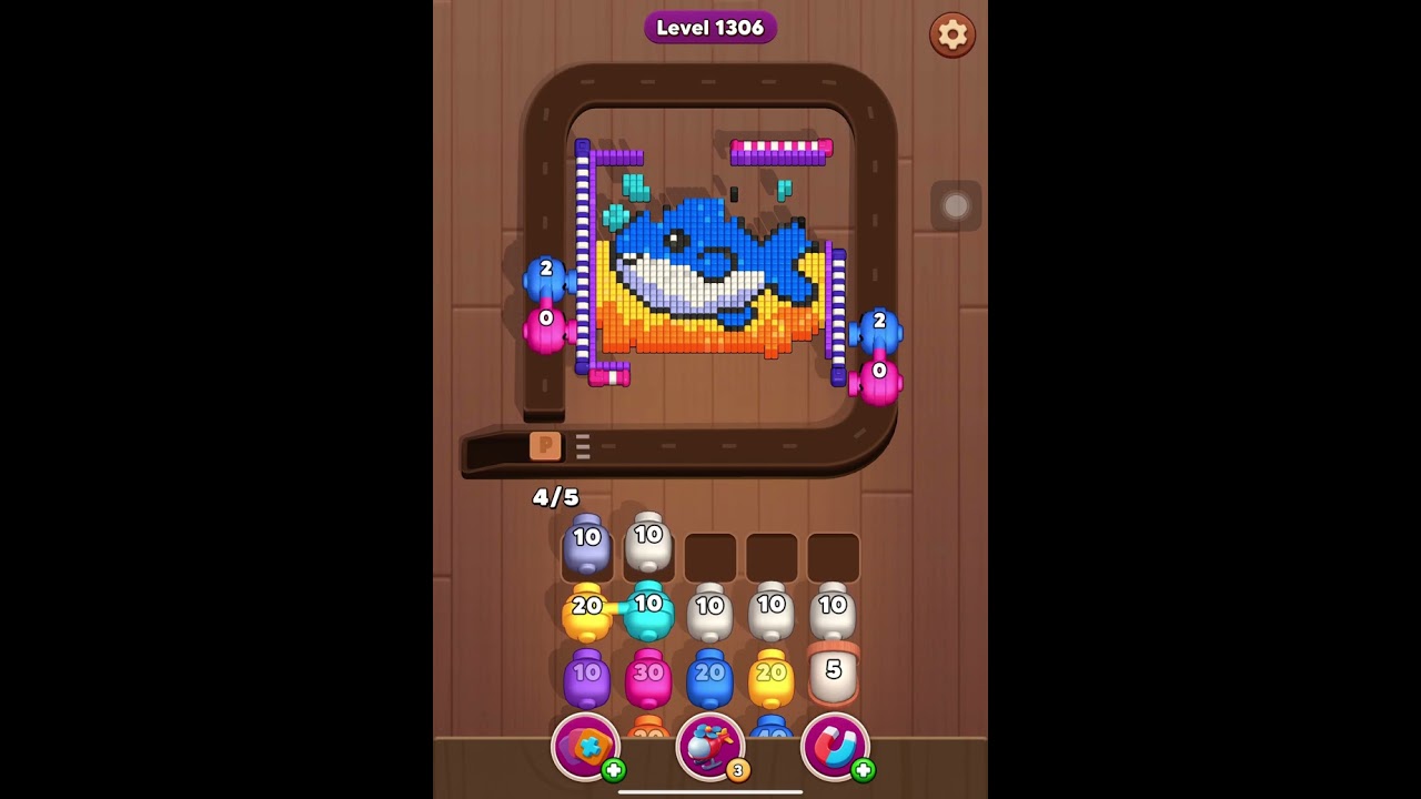 Color Blaze Shooter level 1306 (hard level)