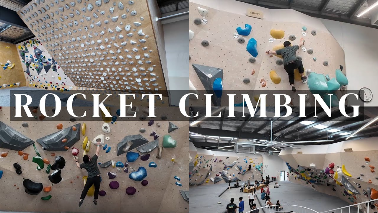 Climbing at one of THE BEST Climbing Gyms in Melbourne - Rocket Climbing