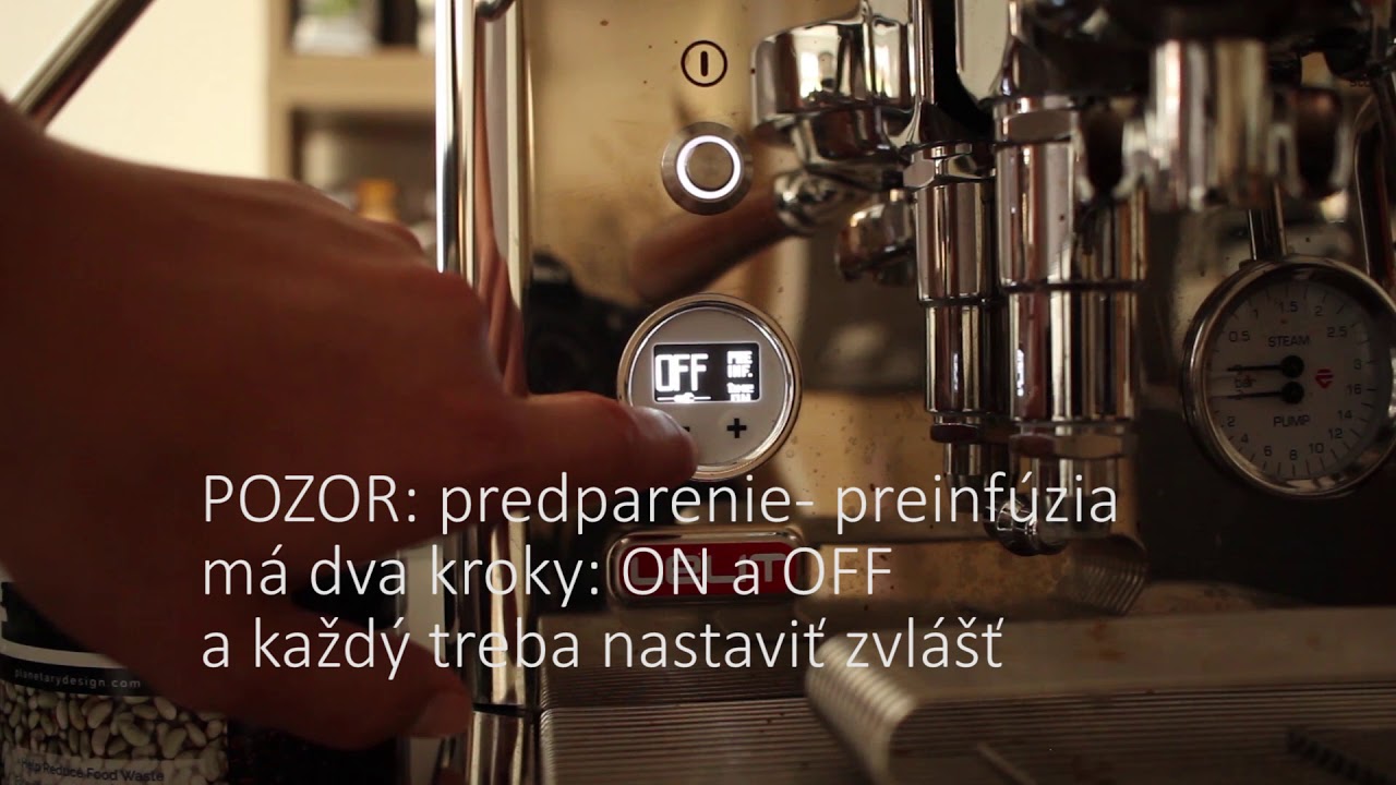 HOMEBARISTA.SK Lelit Bianca PL162T ako sa nastavuje preinfúzia