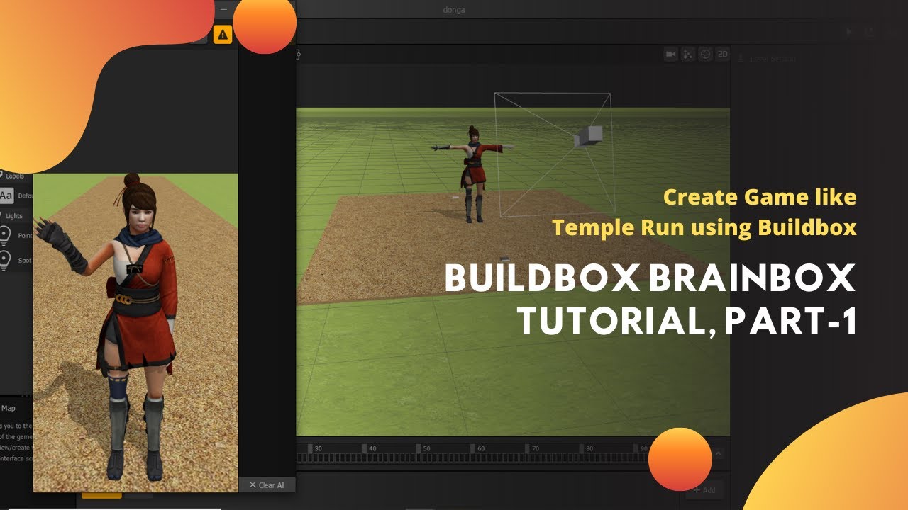 Buildbox Brainbox Tutorial - Create game like temple run | Part - 01