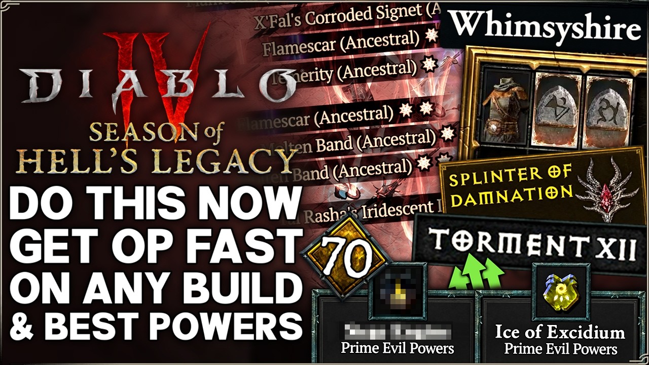 Diablo 4 - WARNING: This is BROKEN - Get OP Fast in Season 15 - Best Gear, Prime Power & More Guide!