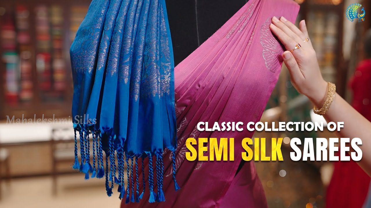 Look Traditional & Stylish With Our Semi Silk Sarees