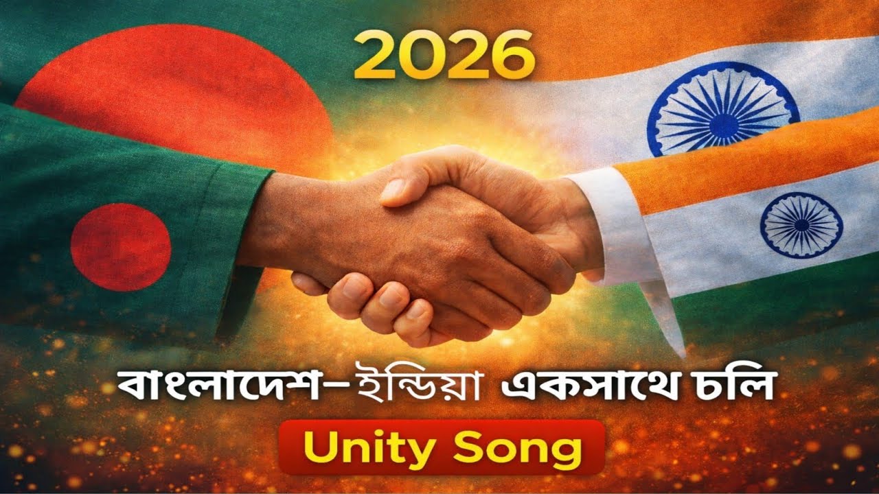 বাংলাদেশ–ইন্ডিয়া একসাথে চলি | Heart Touching Unity Bangla Song 2026