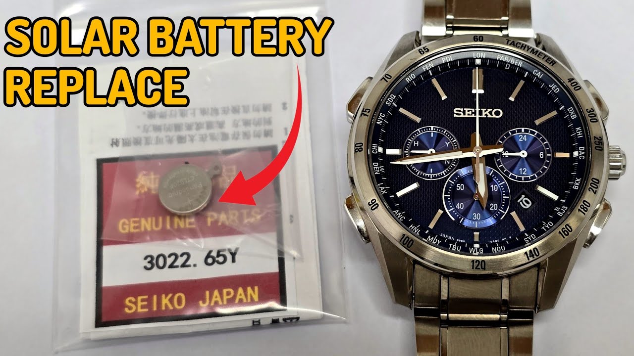 How To Change SEIKO SOLAR Battery, Radio Wave Control, 8B92 8B53 @SolimBD 
