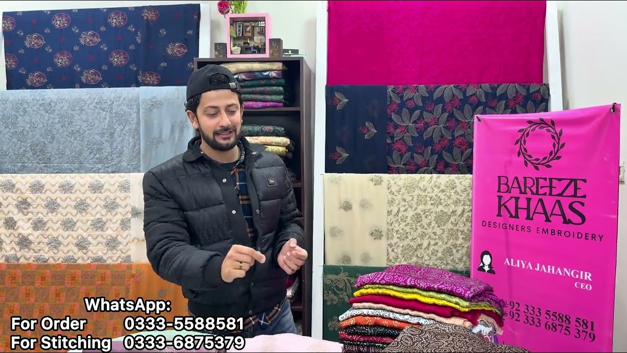 Brand New Eid Collection Medium Pure Silk Fabric Beautiful 3pcs Pakistani Designs!