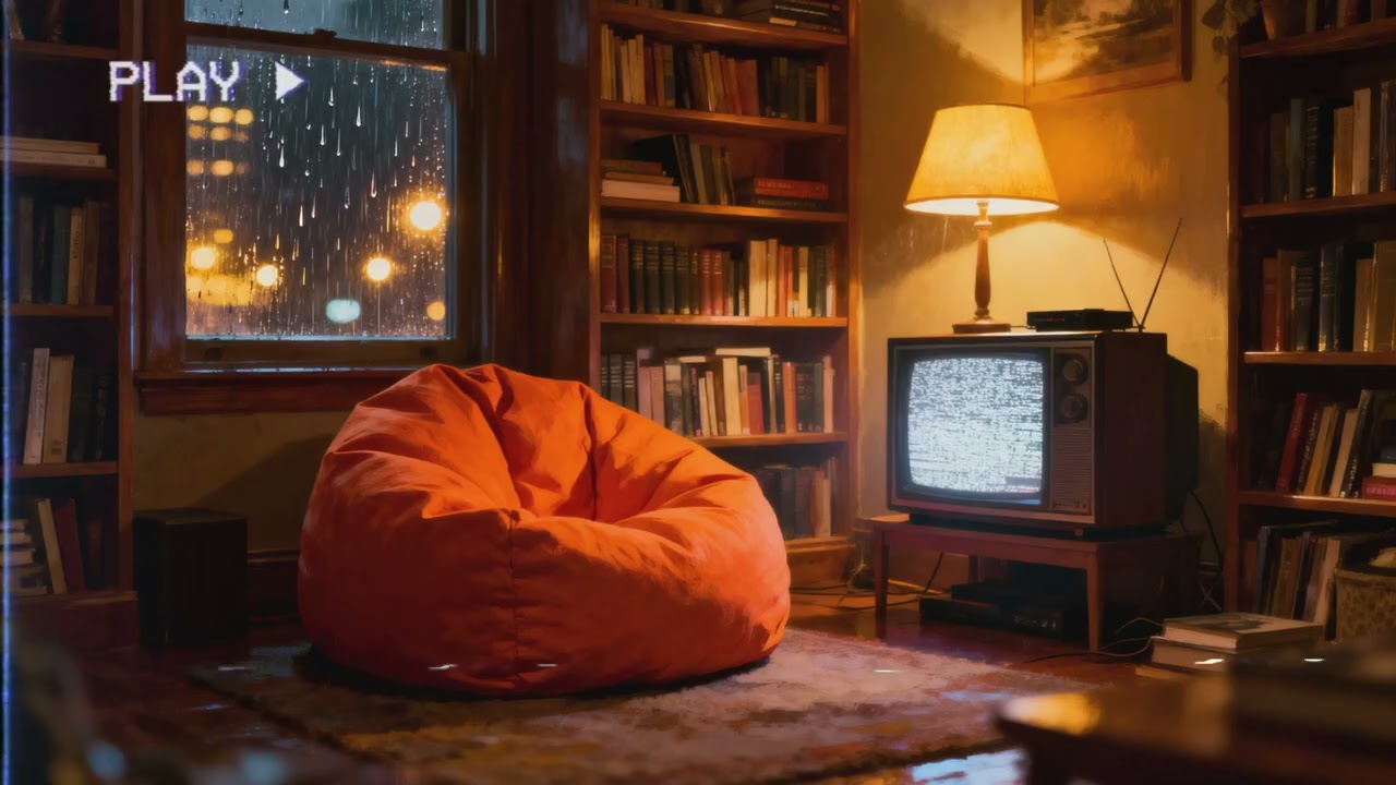 Retro Library — Nostalgic 80s Synthwave to Help You Focus (Rainy Night Edition)