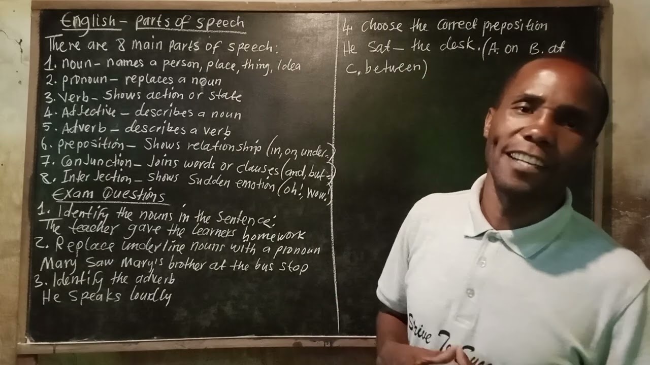 English (parts of speech)