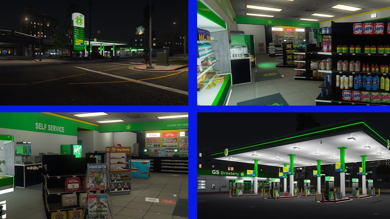 [MLO] Lore Friendly Gas Station Strawberry GTA V | FIVEM