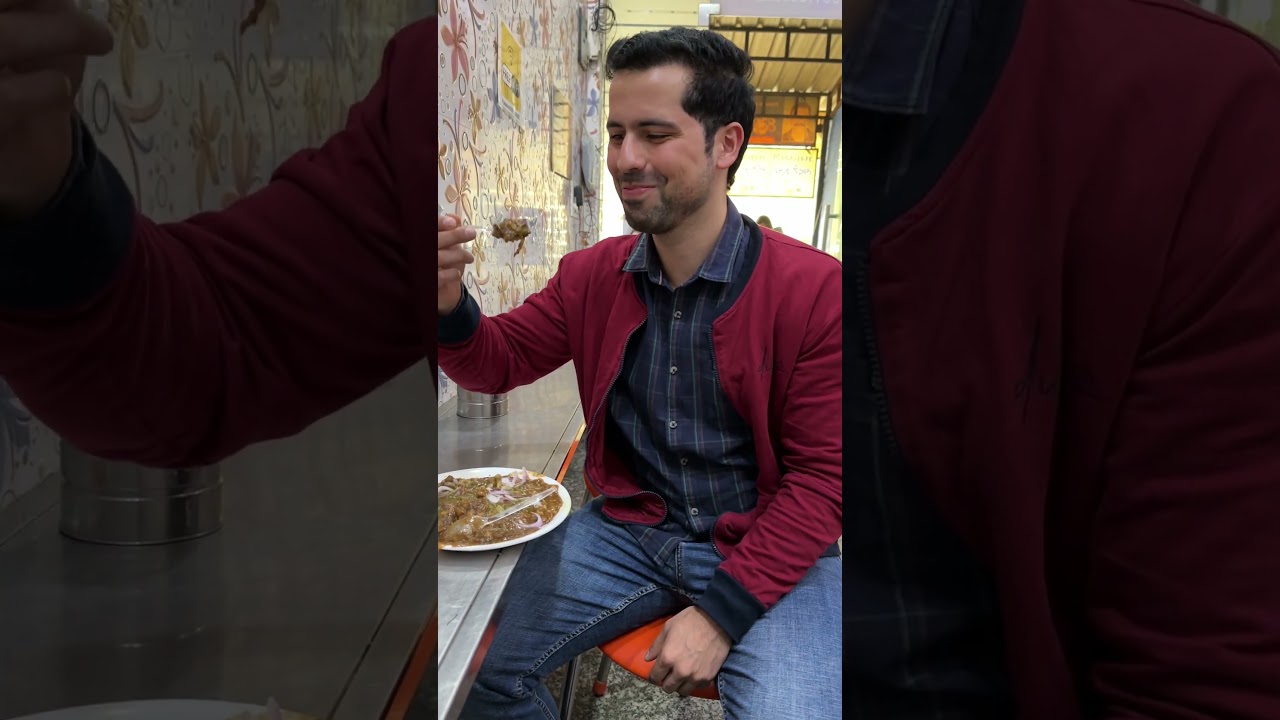Trying Out Famous Bheege Kulche In West Delhi | Is It Worth The Hype?  #shorts