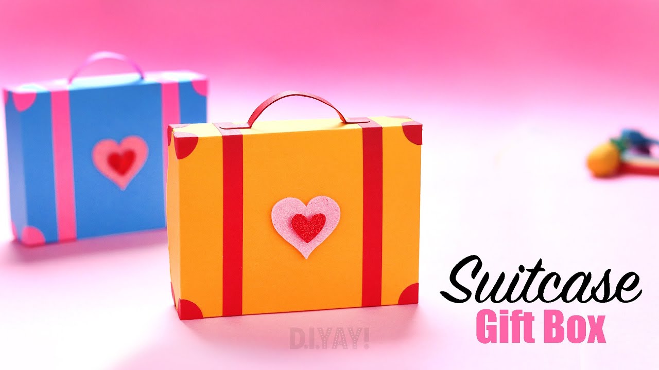 Suitcase Gift Box | Paper Suitcase Gift Box | DIY Suitcase