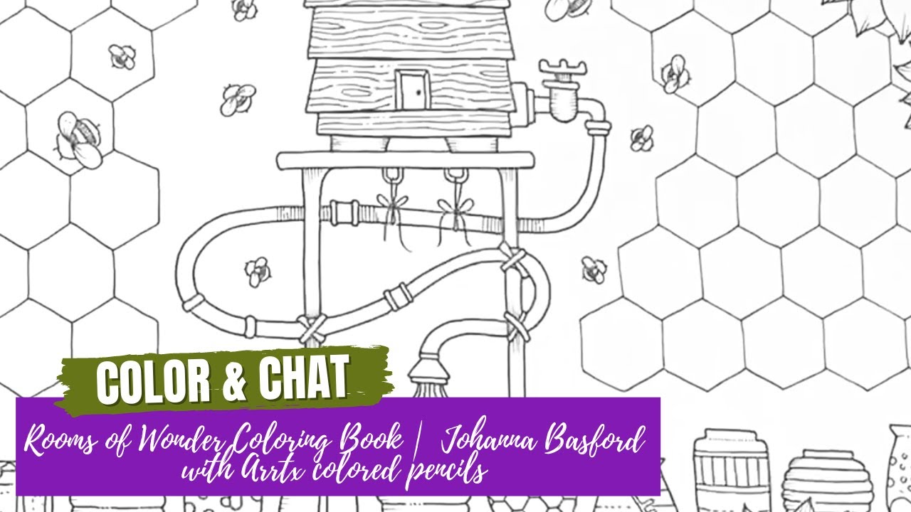 Color and Chat:  Rooms of Wonder Coloring Book | Johanna Basford