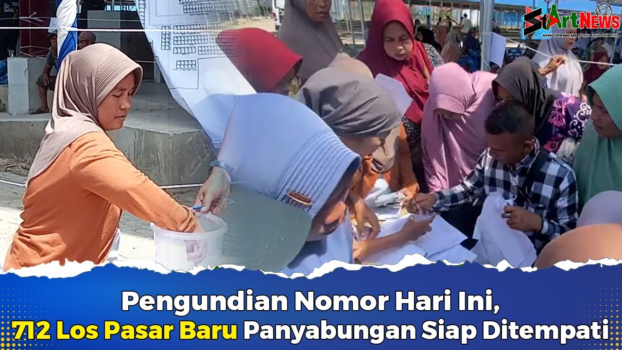 Pengundian Nomor Hari Ini, 712 Los Pasar Baru Panyabungan Siap Ditempati