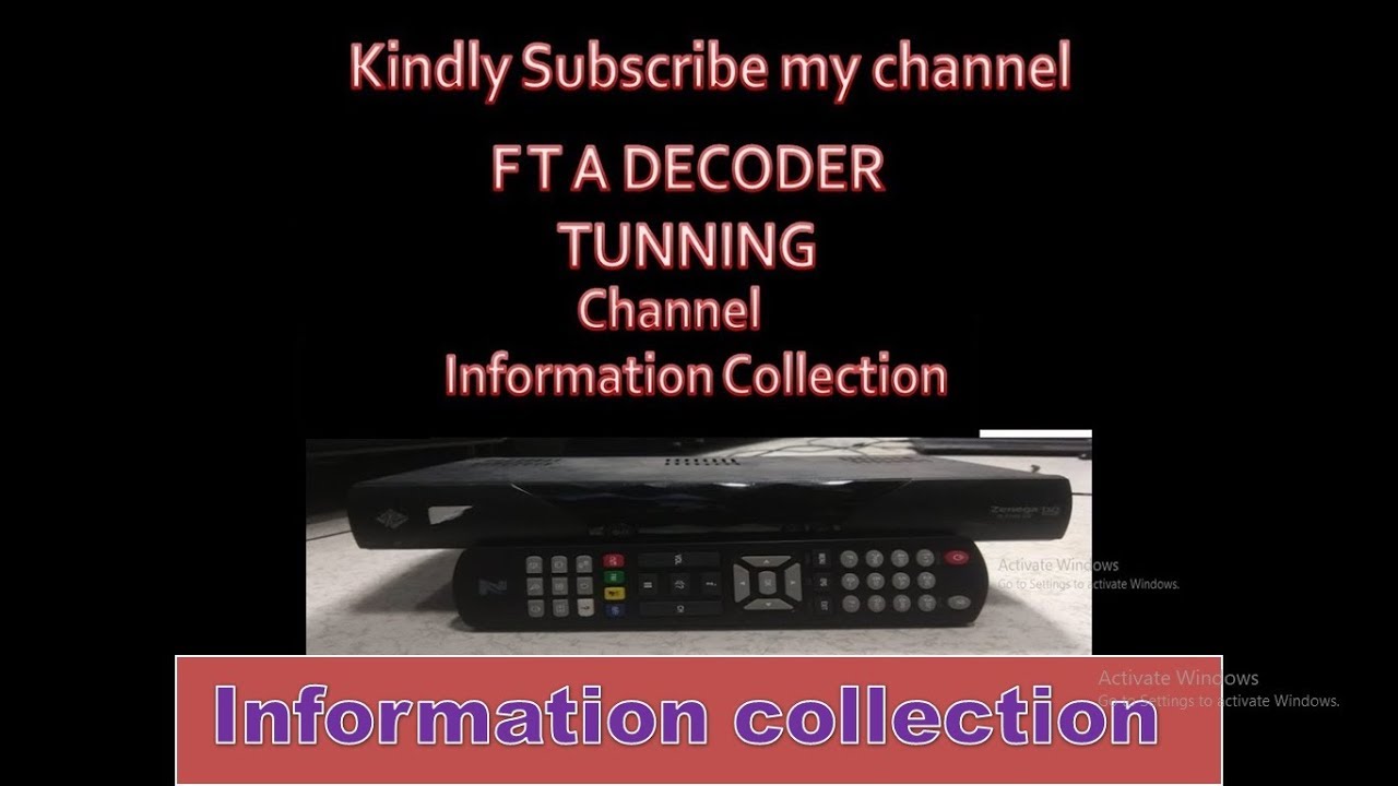 Digital headend Decoder tune for FTA channel by information collection