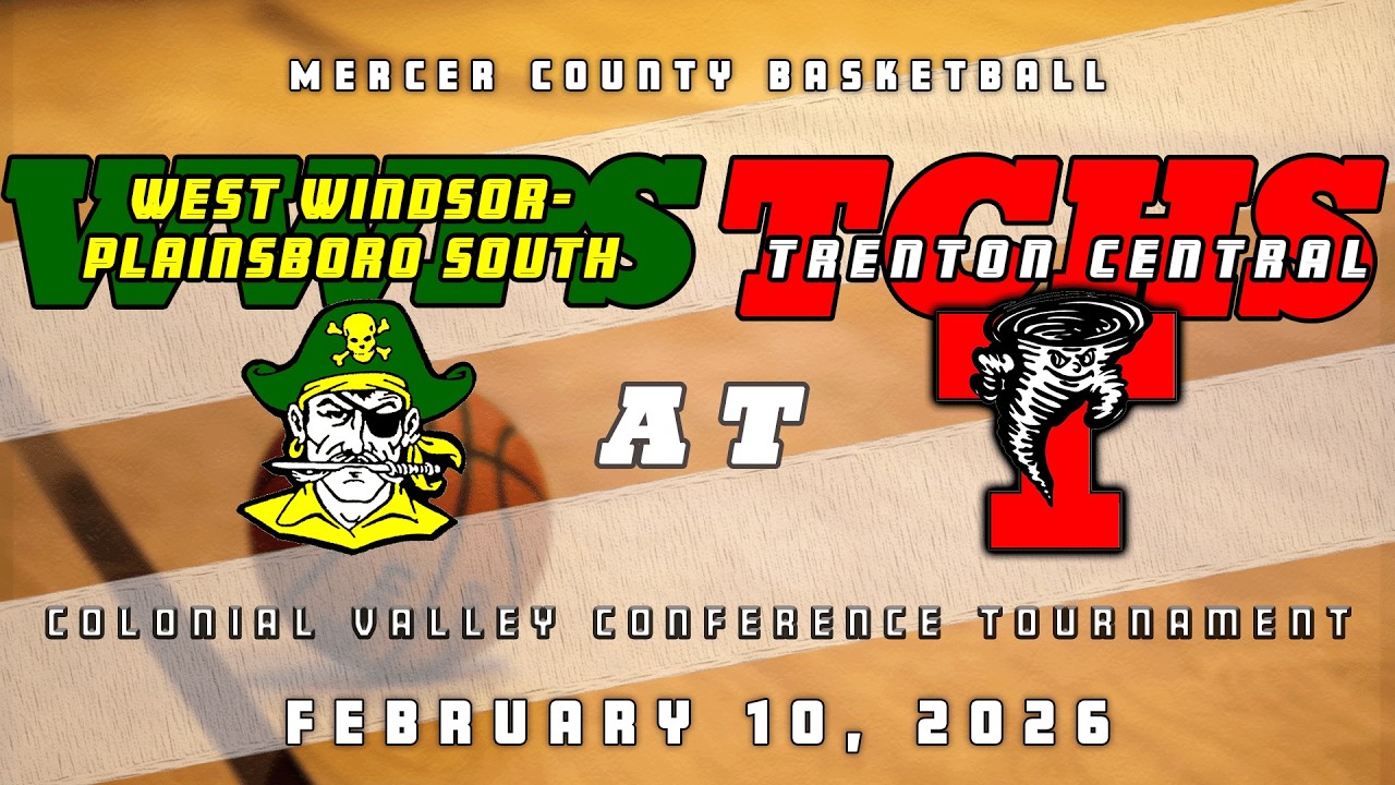 High School Basketball |CVC Tournament| WW-P South Pirates Boys at Trenton Central Tornadoes 2/10/26