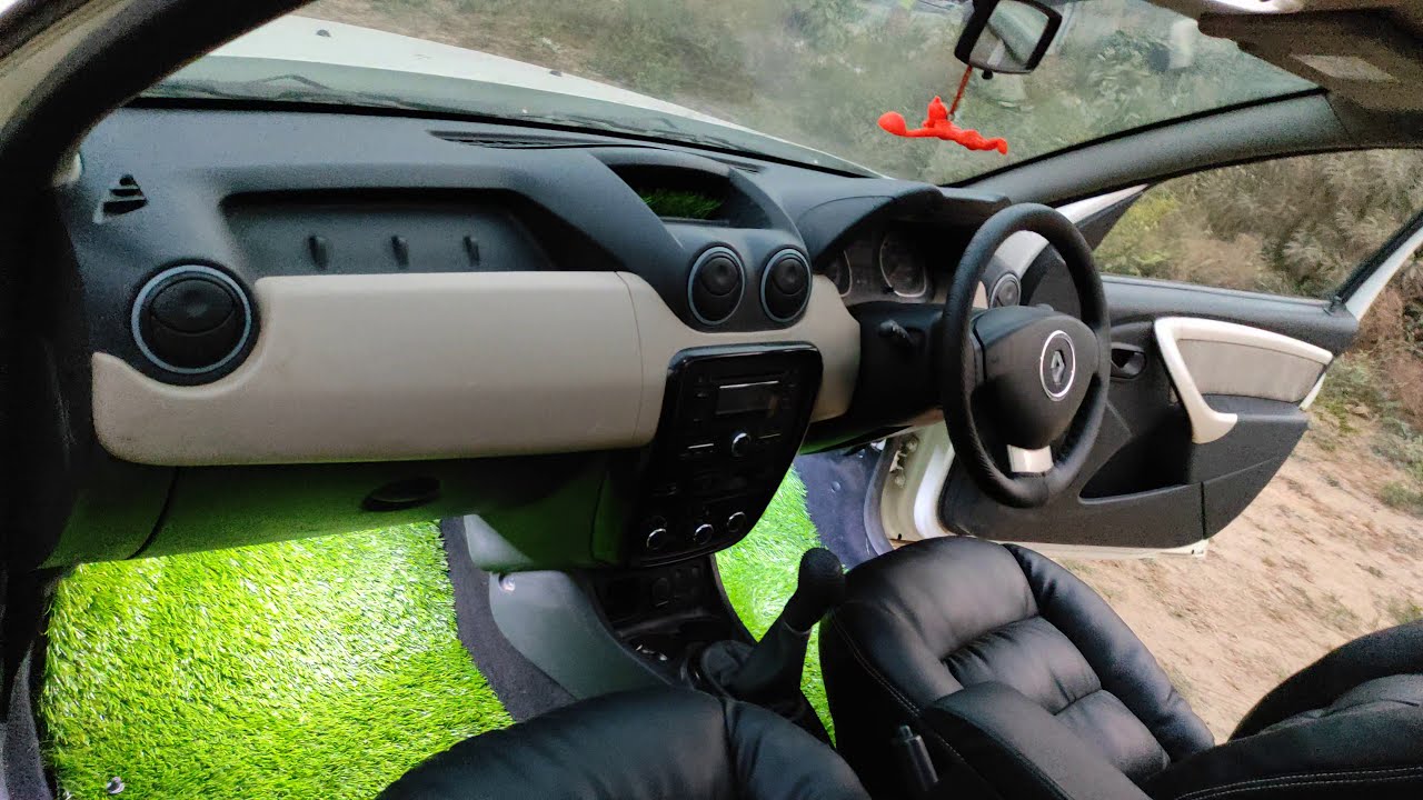 renault duster modified ,ultra extra comfort seat cover,grass mat in car,dacia modified,arm rest