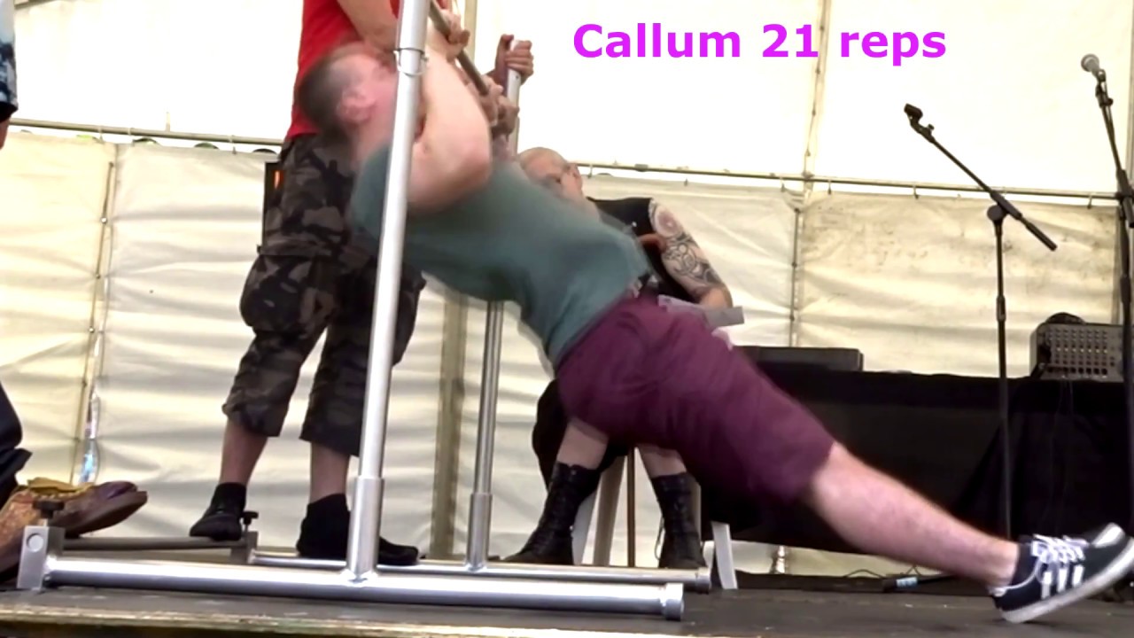 Male inverted row contest: Vegan summer festival 2017