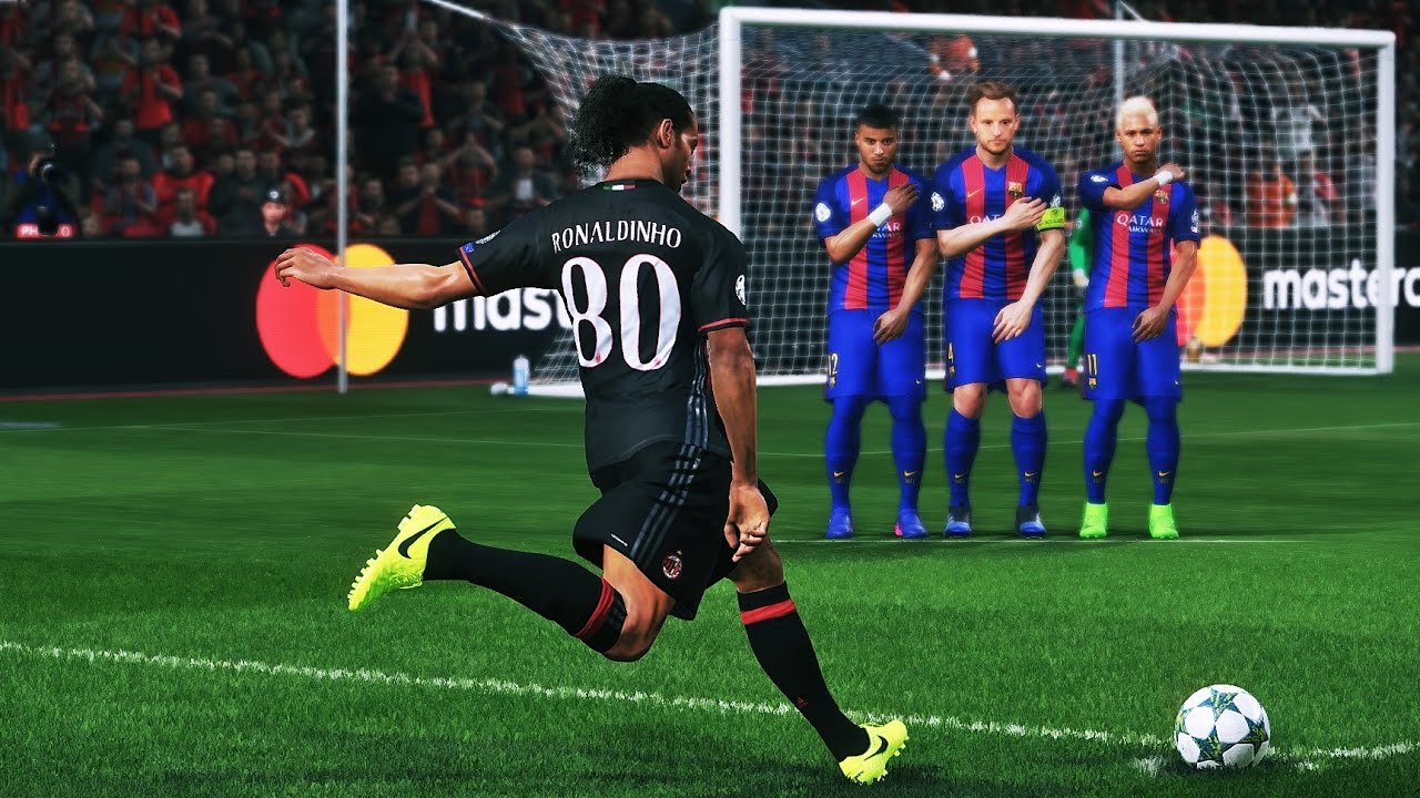 PES 2017 - TOP 10 FREE KICK GOALS HD