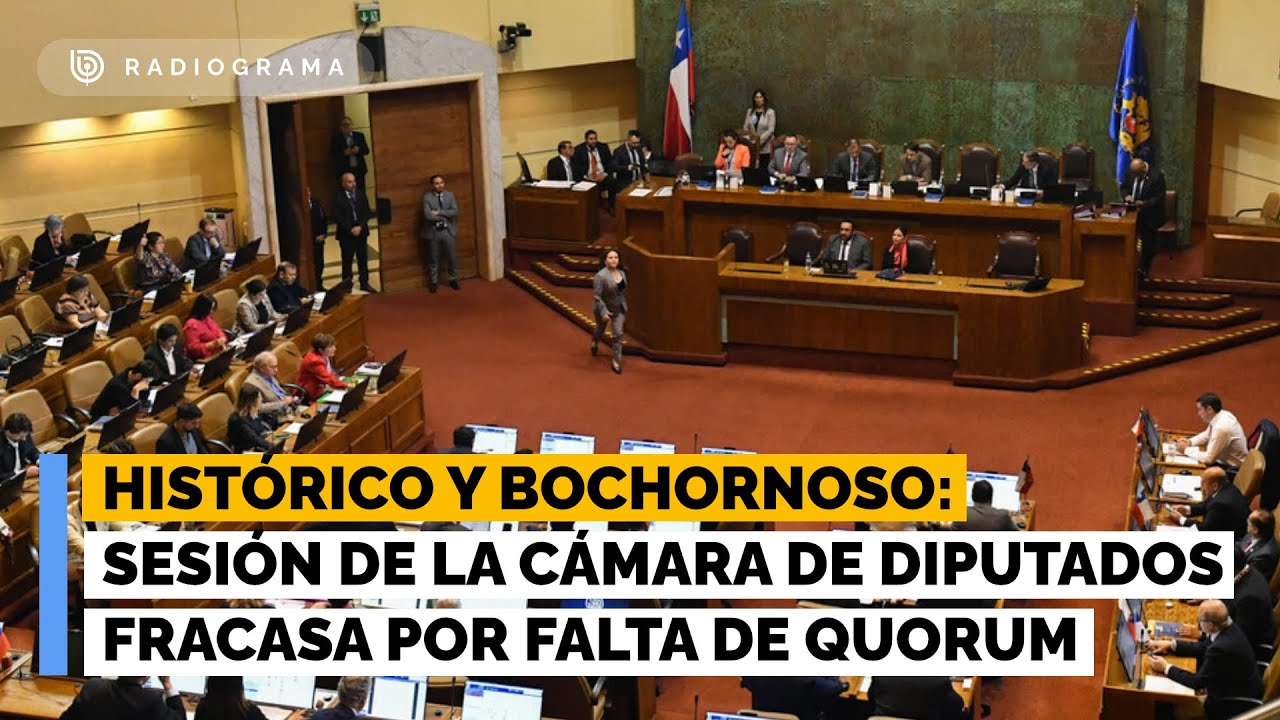 Bochorno histórico en la Cámara: fracasa sesión de la jornada por masiva ausencia de diputados