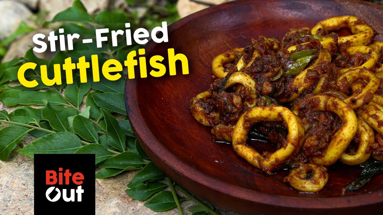 Stir-Fried Cuttlefish (Sri Lankan style)