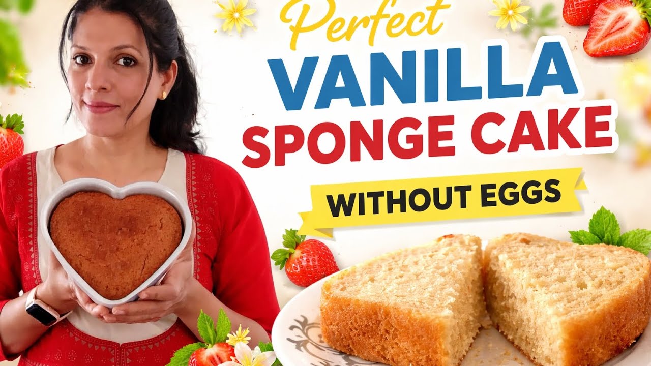 valentine's day special vanilla sponge perfect cake recipe #viral#cakes #bakerystylecake #easy 