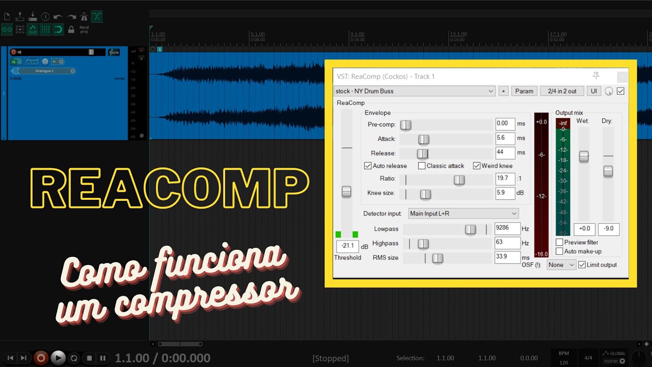COMO FUNCIONA O COMPRESSOR DO REAPER - REACOMP