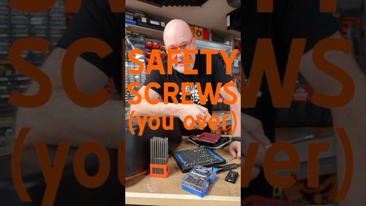 Safety screws:  #repair #make #tutorial #diy #design #innovation #technology #engineering #tools