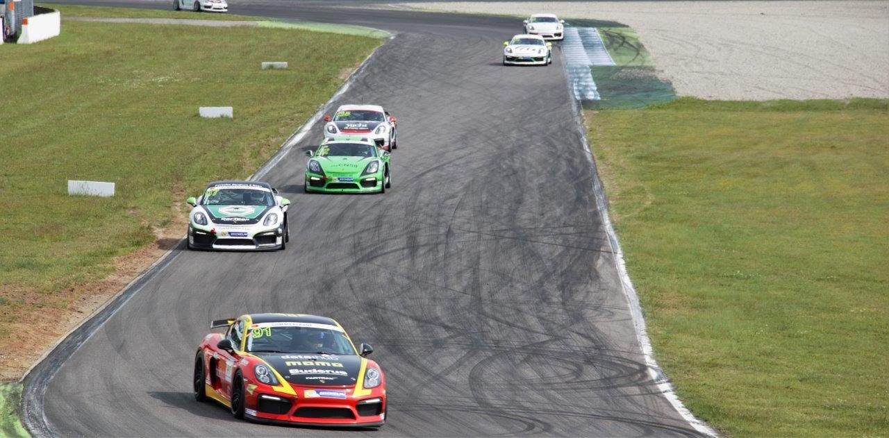 2016 Porsche Sports Cup Hockenheim PSSC Cayman GT4 Clubsport Race 2 Onboard P5 in class