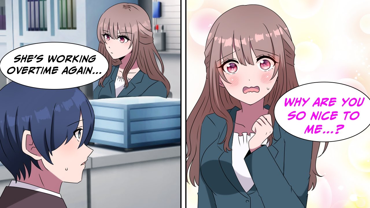 [Manga Dub] My single mother coworker was always working overtime, so I helped her out... [RomCom]