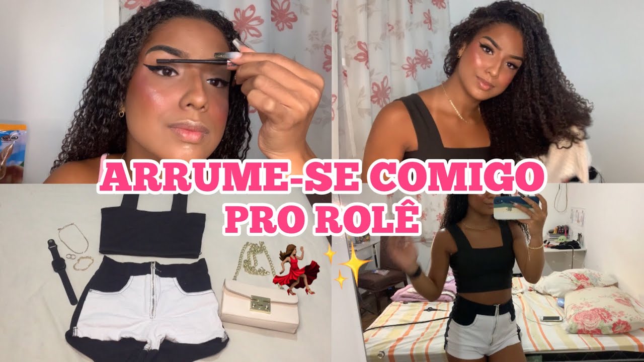 ARRUME-SE COMIGO PRO ROLÊ A NOITE 💃🏽 - CABELO, MAKE E LOOK | Ninninha Souza