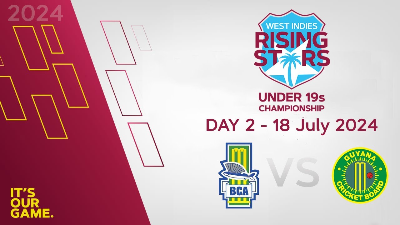 🔴 LIVE Barbados v Guyana | Day 2 | CWI Men’s Under 19 2-Day Championships 2024
