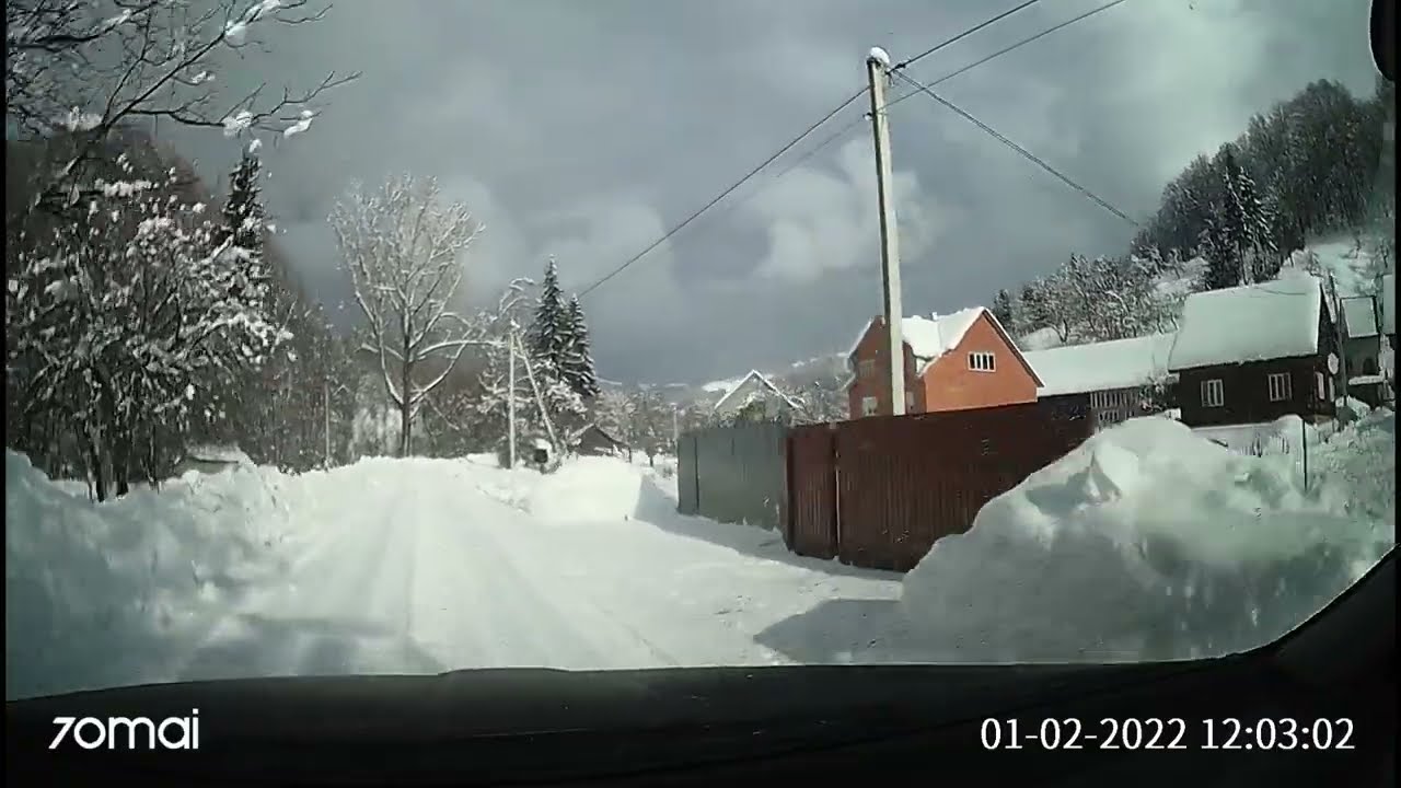 Широкий Луг 01 02 2022 дорога