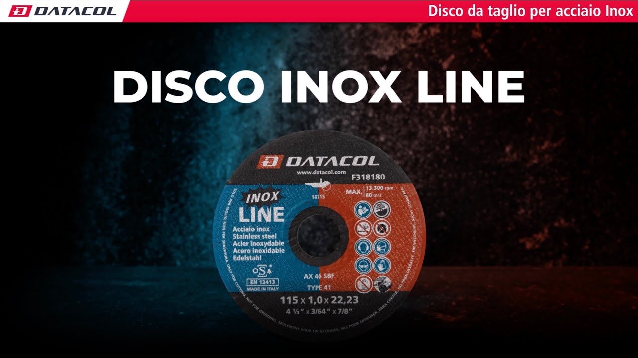 Disco da taglio per acciaio INOX (F318180-182)