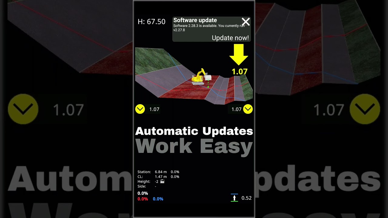 Makin' 3D Machine Control Automatic Software Updates #excavator