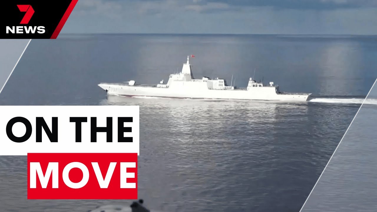 Chinese warships inch closer to Australia | 7NEWS