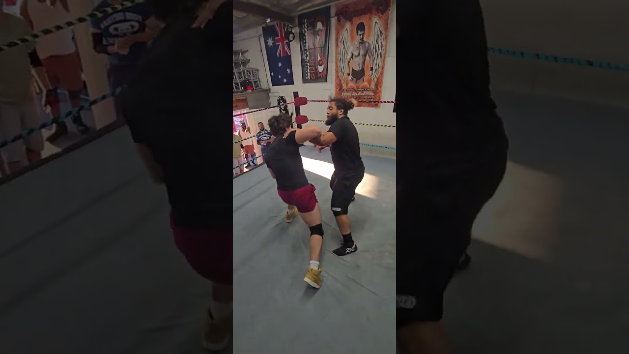 Student Training Match: Josh Gilmore vs Brian Choobin. 💪Santino Bros. Beginners start Oct. 2025!