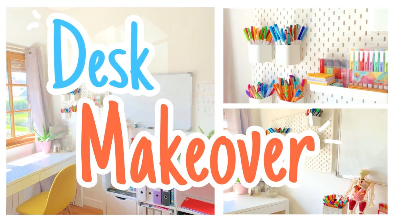 AESTHETIC IKEA DESK MAKEOVER 🌸