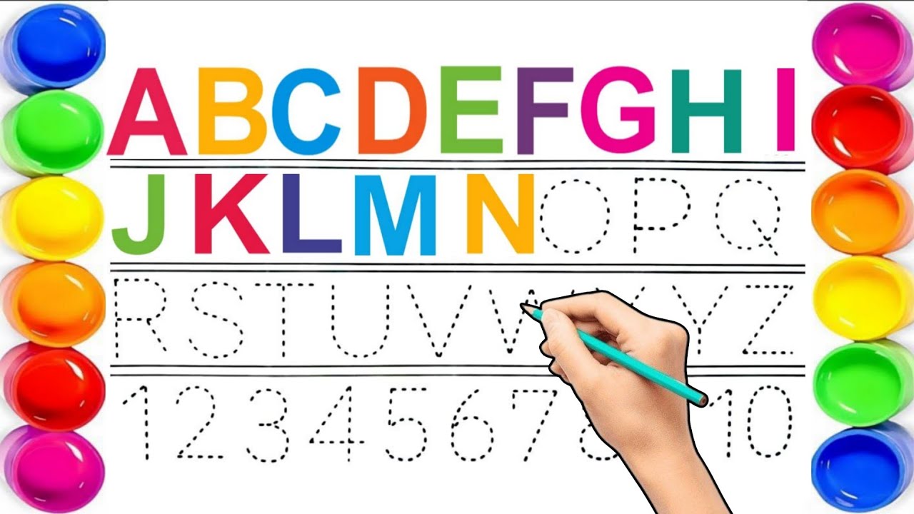 A fo Apple B for Banana 🍌 | Alphabet letters 🔤 | 1234 Counting Numbers | learn for children video 