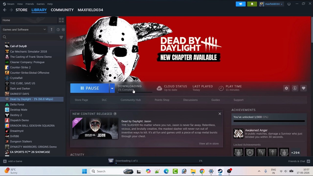 Как скачать или установить Dead by Daylight в Steam (играйте бесплатно: акция заканчивается 22.06...