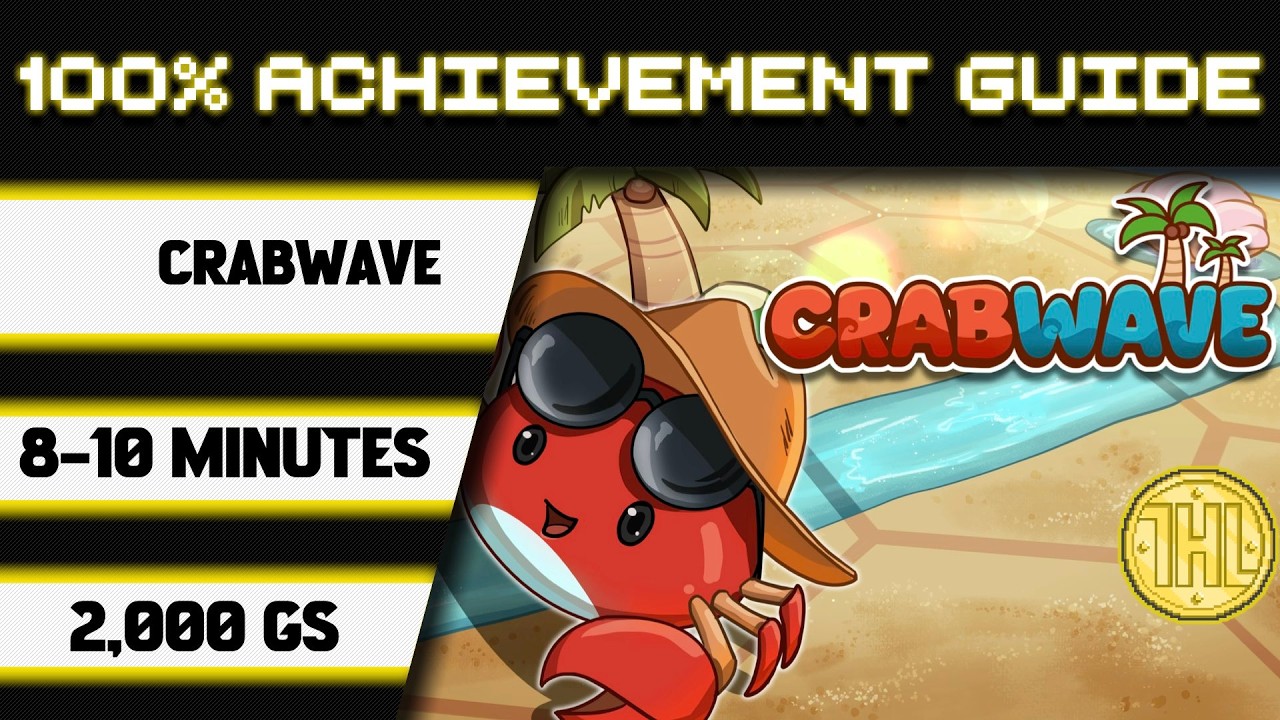 Crabwave 100% Achievement Walkthrough * 2000GS in 8-10 Minutes *