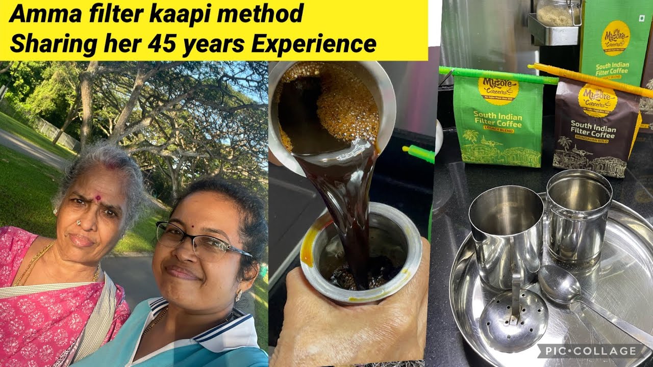 Let’s make Amma style Filter Kaapi | Amma’s filter kaapi method for last 45 years
