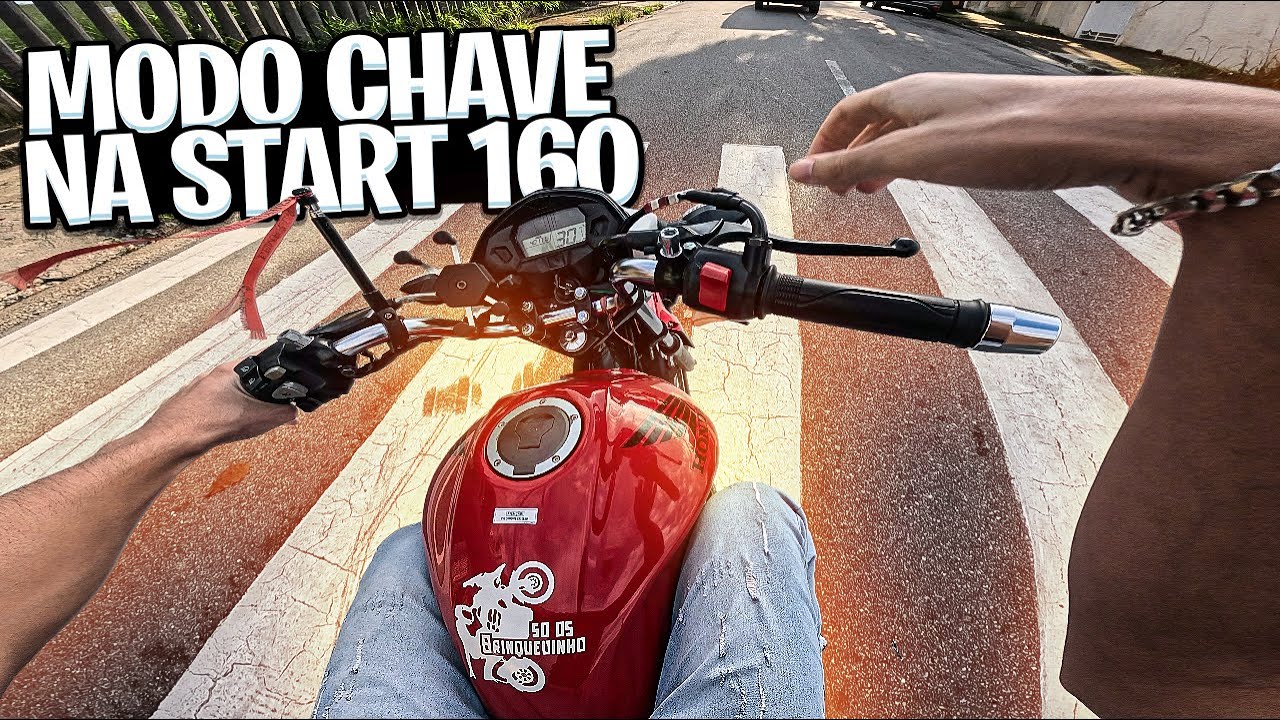 MODO CHAVE NA START 160 COM FILTRO ESPORTIVO  ESCAP DE POLIMET DE LATA 