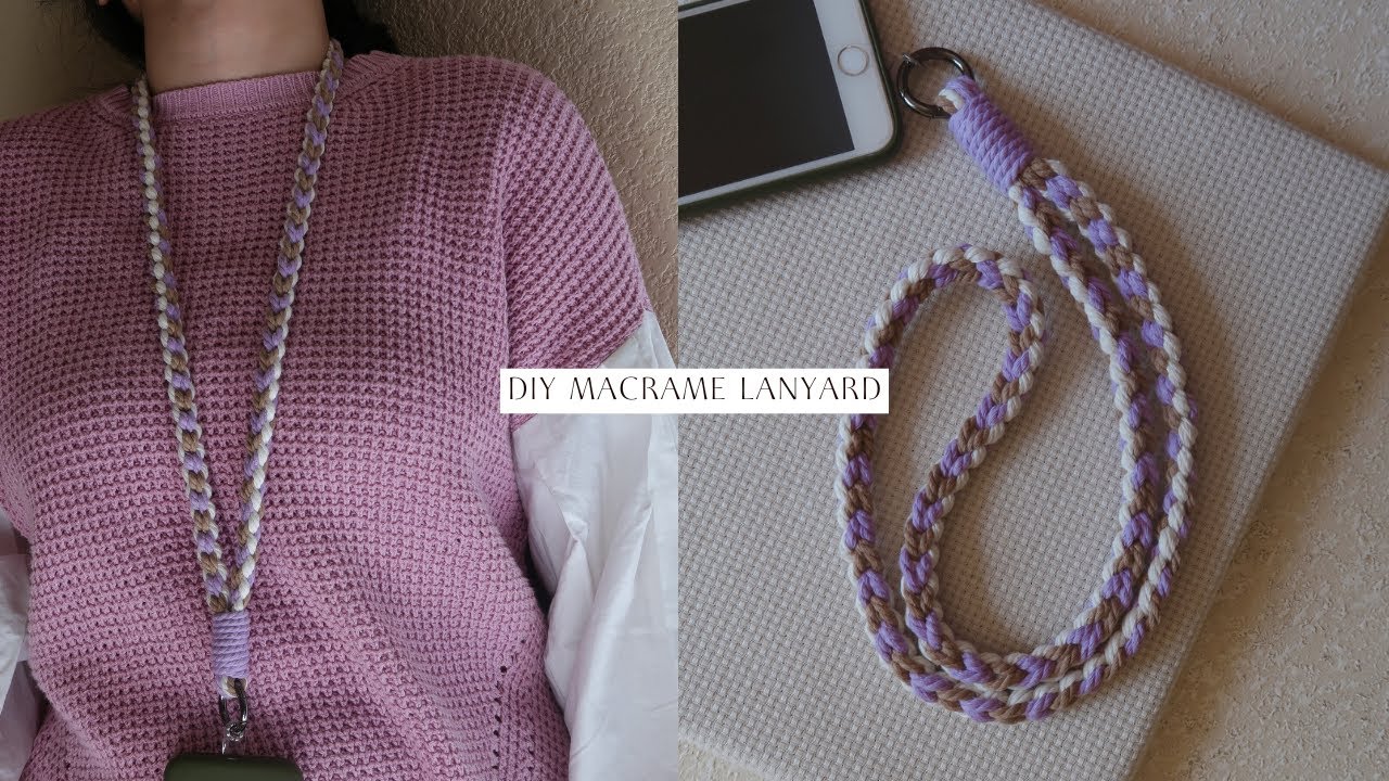 DIY Macrame Lanyard - Phone Strap - Step by Step Tutorial