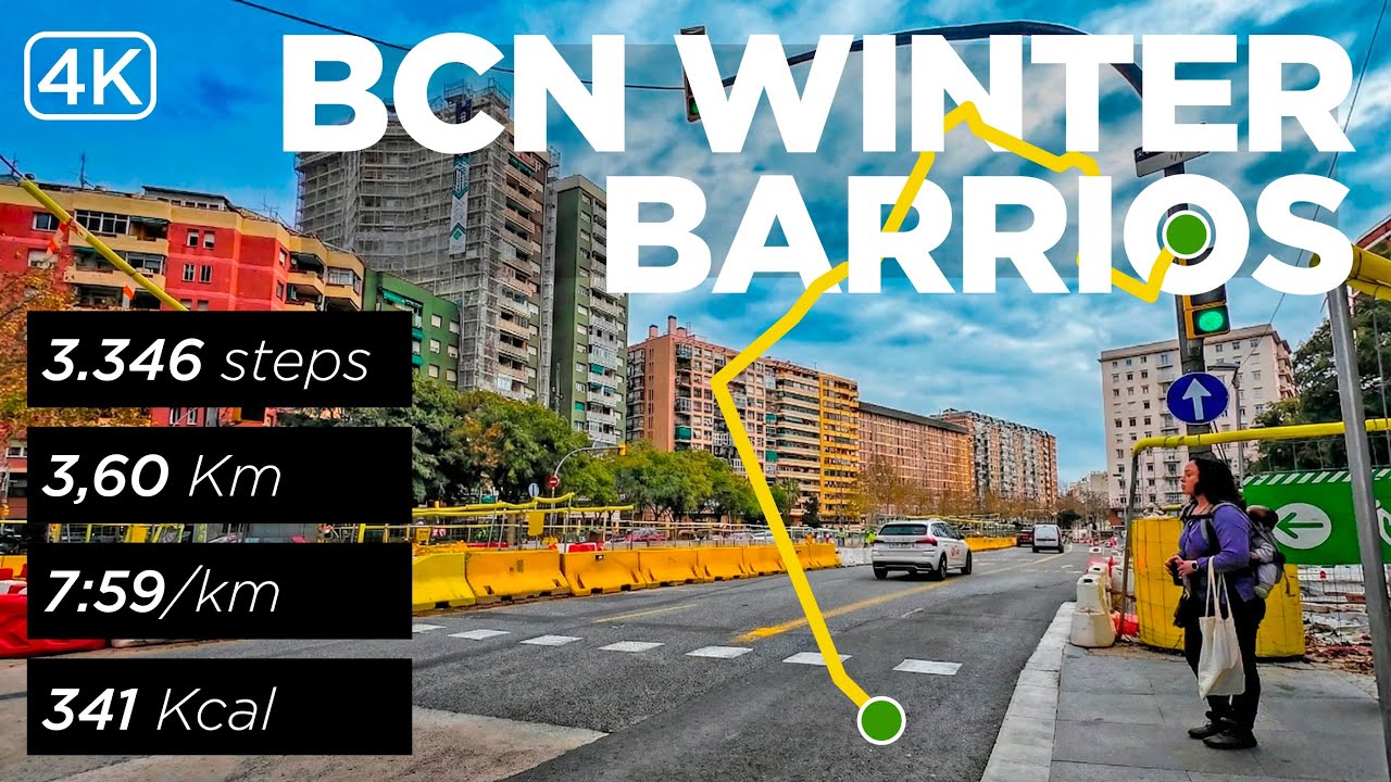 26 01 17 — Winter neighborhoods: Camp de l’Arpa, Guinardó, Congrés & Sagrera | 3.6 km at 7:59/km