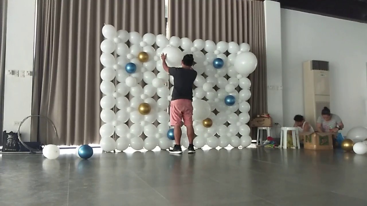 How to make Balloon Wall (part 2) / DIY balloon wall / Organic Balloon Wall