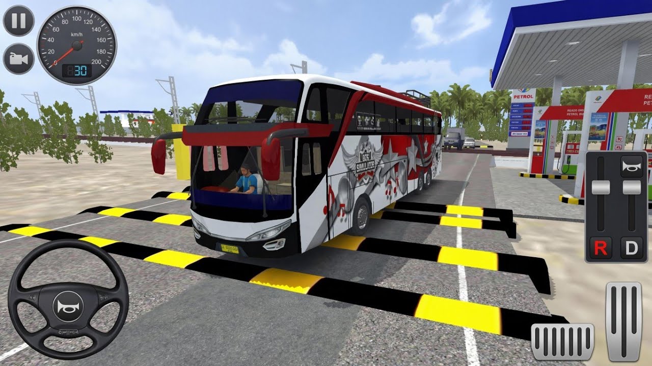 JETBUS 2 SHD Volvo Bus | Padman Bridge Speed Breaker 😱 | Bus Simulator Indonesia | Android Gameplay 