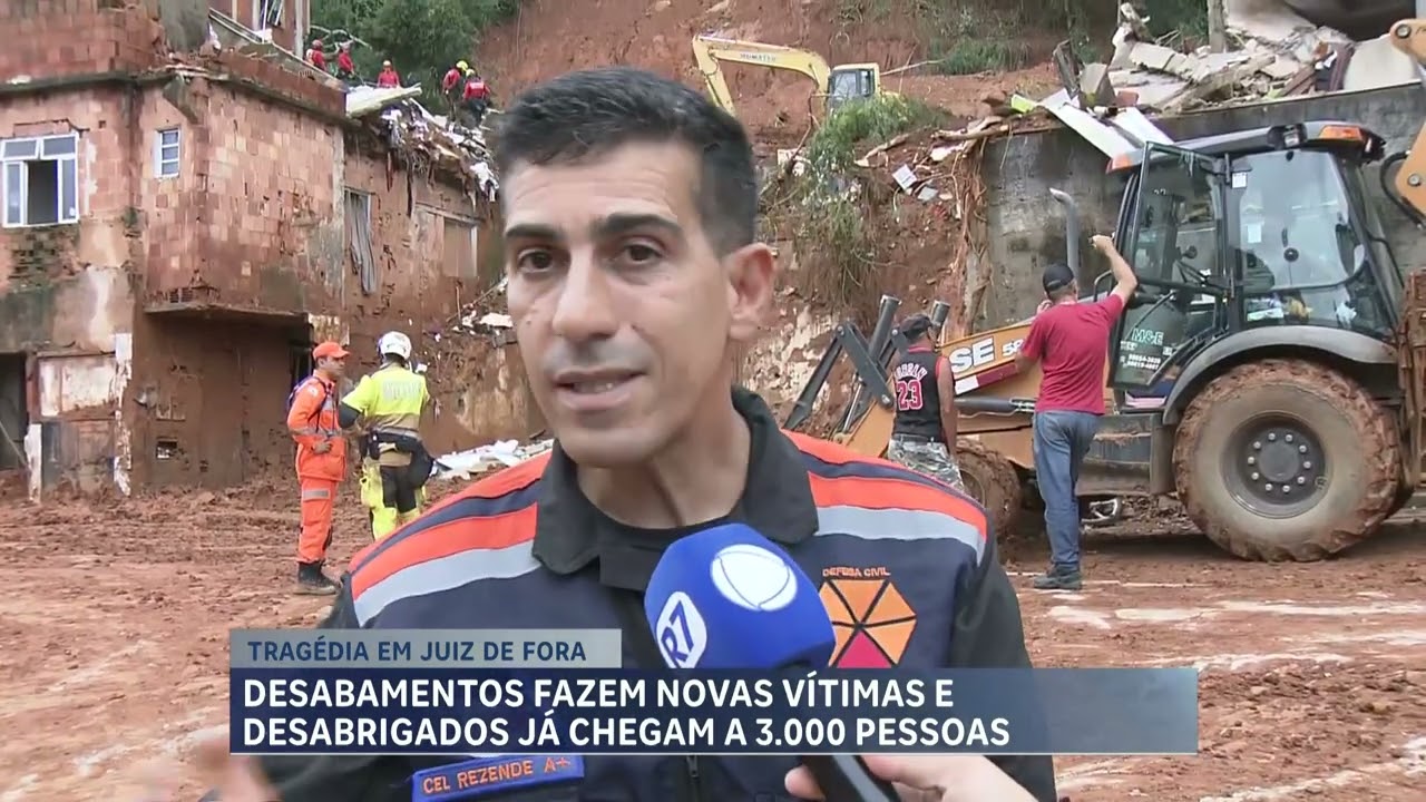 Desabamentos fazem novas vítimas e desabrigados já chegam a três mil pessoas em MG