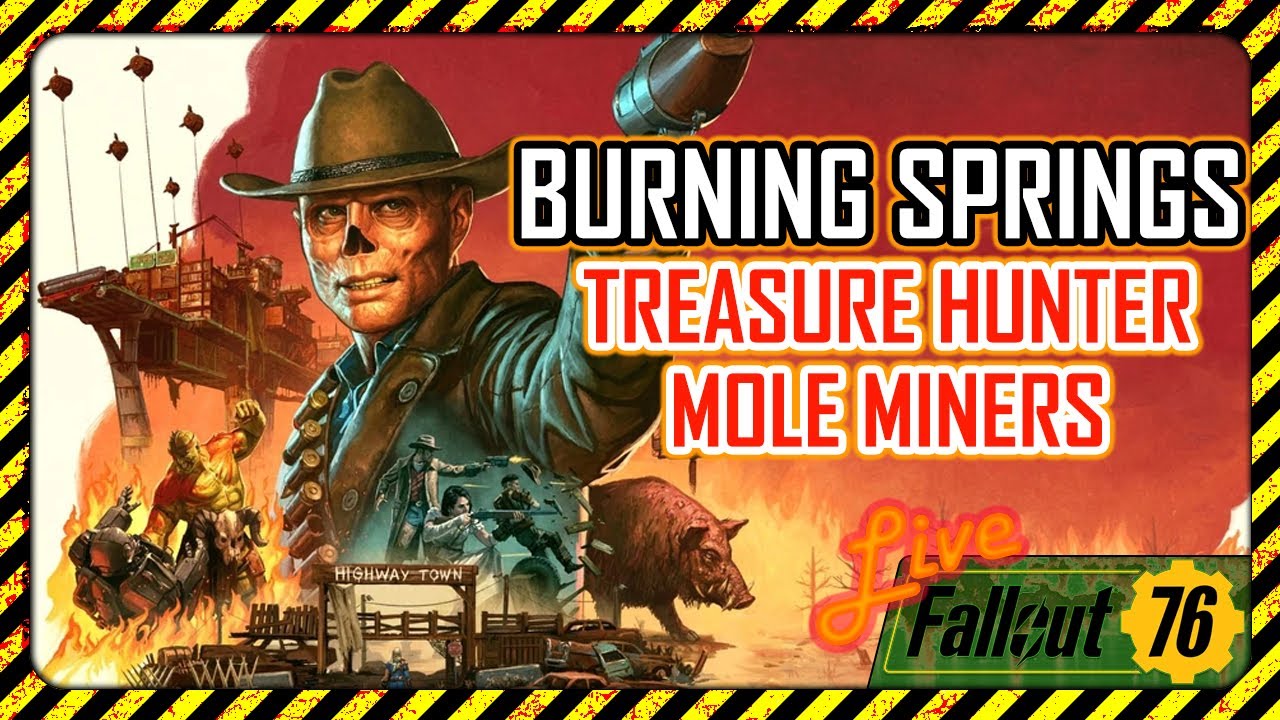 Fallout 76 Live Stream 2026- January 13 - Treasure Hunter Mole Miners!