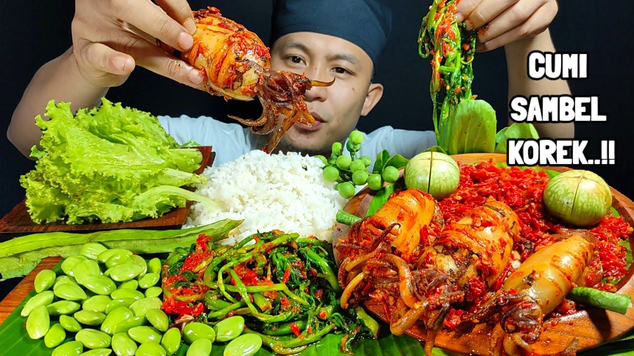 CUMI SAMBEL KOREK‼️SELADA SAMBEL, LALAPAN MENTAH