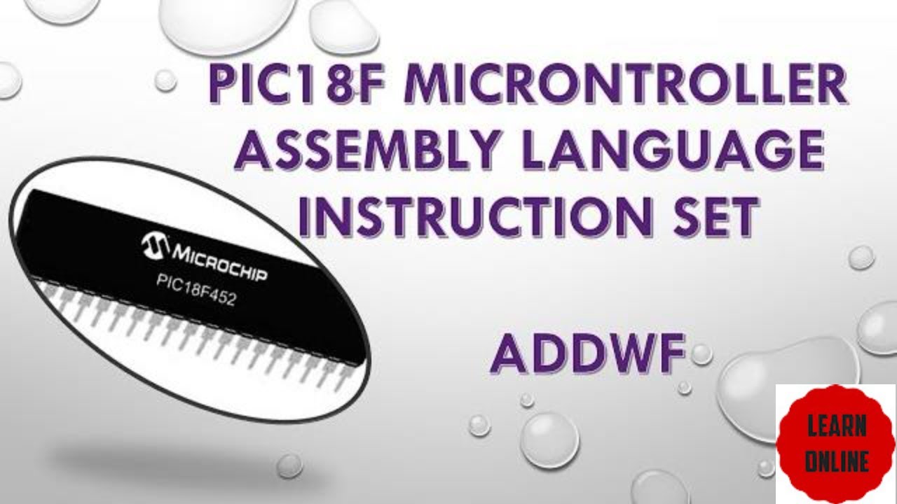 ADDWF Instruction in PIC18 Microcontroller || how to add WREG with  File register in PIC