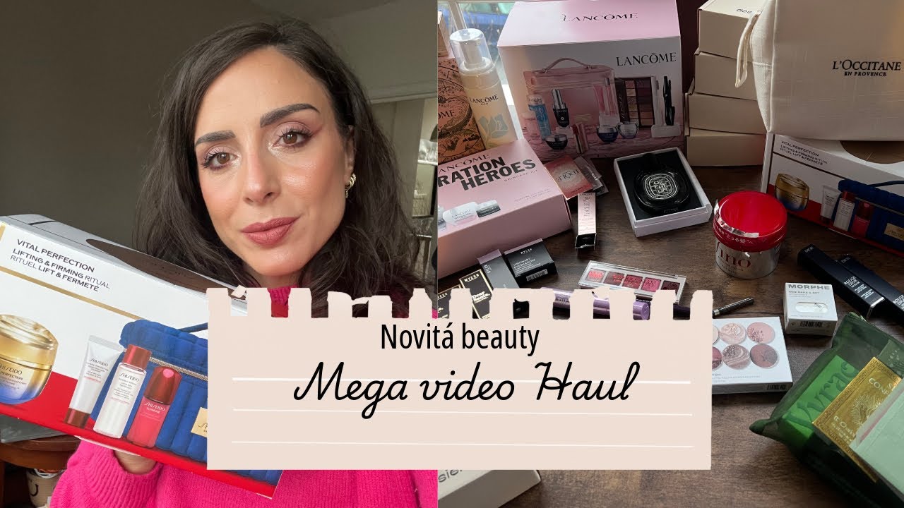 MEGA HAUL NOVIT&Agrave; BEAUTY NOVEMBRE 2025 (#shiseido #lanc&ocirc;me #wycon #morphe #dior #dyptique #dossier)